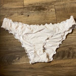 white swimsuit bottoms